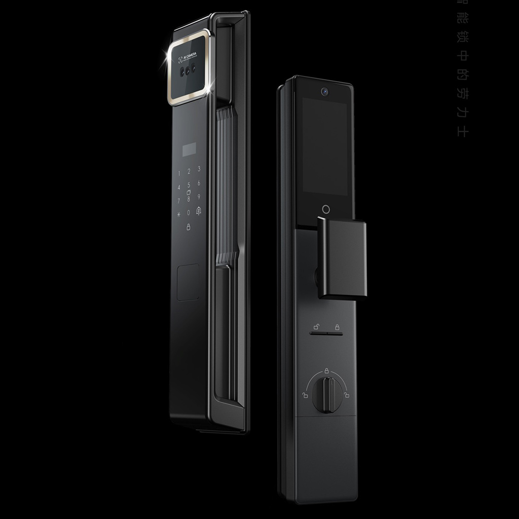 Q8-black-Front1 دستگیره هوشمند مدل Q8 - تصویر 1