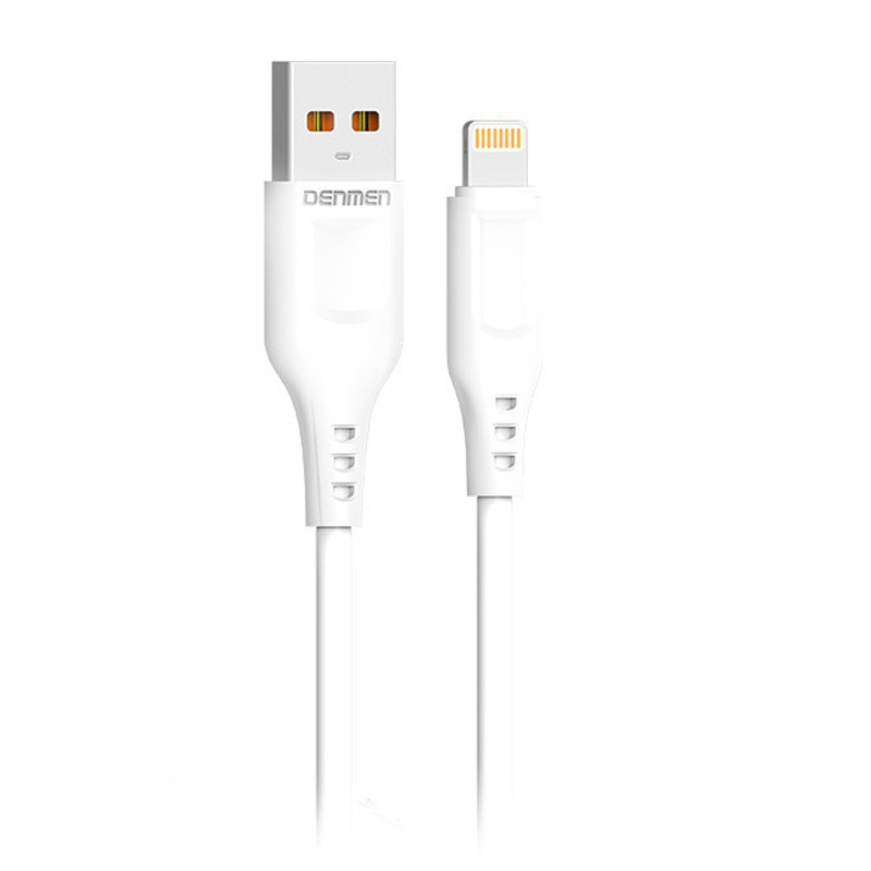 353677ba6f048bba0ddeef80f654730bba885b2c_1619031562.jpg کابل شارژ و انتقال داده دنمن Lightning USB‑A مدل D78L شدت جریان 3 آمپر – طول 1 متر - تصویر 1