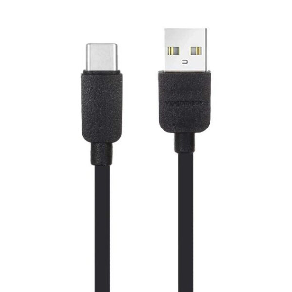 کابل شارژ و دیتا VDENMENV مدل D80T – USB‑A به Type‑C – شدت جریان 3 آمپر – طول 1 متر