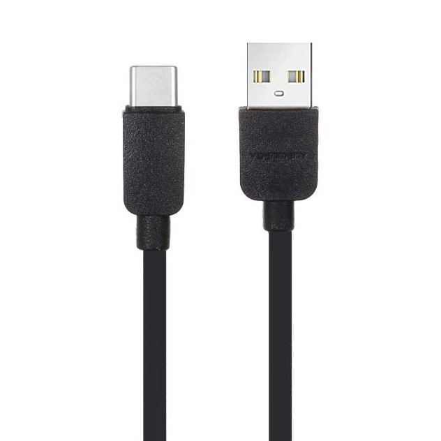 80f654730bba885b2c_1619031562.jpg کابل شارژ و دیتا VDENMENV مدل D80T – USB‑A به Type‑C – شدت جریان 3 آمپر – طول 1 متر - تصویر 1