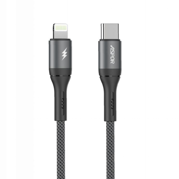 کابل آیفون آسپور مدل ASPOR AC56 – USB‑C to iPh – 27W Fast Charging