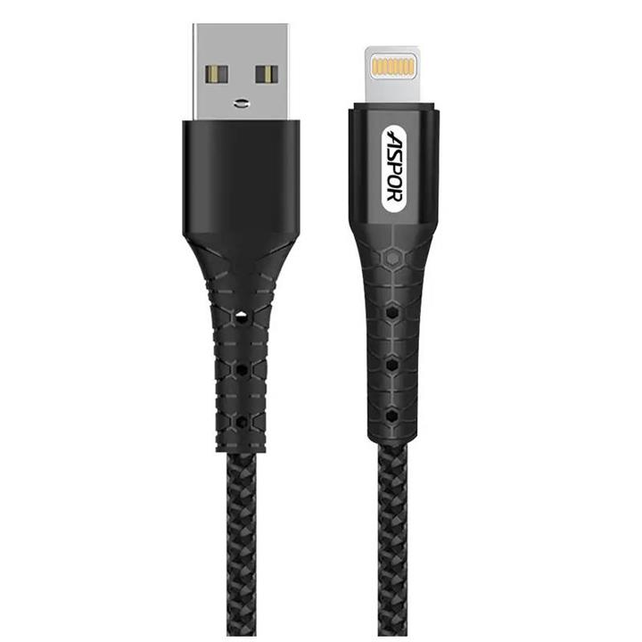 gnlpf4um.jpg کابل آیفون شارژ و دیتا آسپور مدل ASPOR AC‑22 – USB‑C to iPhone – توان 27W – طول 1 متر - تصویر 1